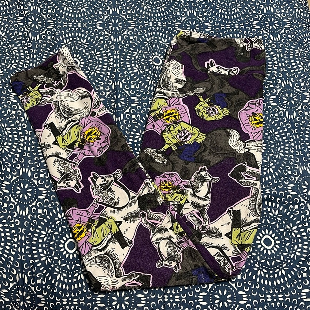 LuLaRoe Headless Horsemen Halloween Leggings